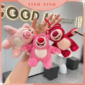 Móc Khóa Túi Xách Gấu Lotso dễ thương Phụ kiện túi xách gấu dâu đáng yêu Móc chìa khóa Lotso _ Tingting