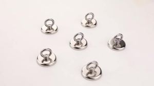 Nam Châm Câu Cá Siêu Bền Có Lỗ Chìm Và Móc Mắt Lực Kéo 100 LBS Móc Từ Tính Bằng Thép Carbon Dùng Để Tìm Đồ Vật Trong Sông