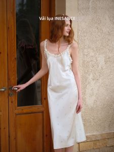 YINSANG | French Print Silk Camisole Dress
