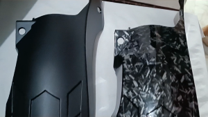 Click 125 V2/V3 Tire Hugger – Long Rear Fender Forged Carbon / Matte Black