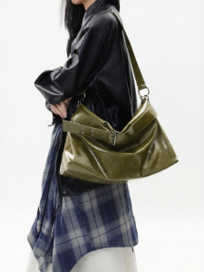 JANDRESS | Versatile Olive Green Large Capacity Tote Bag