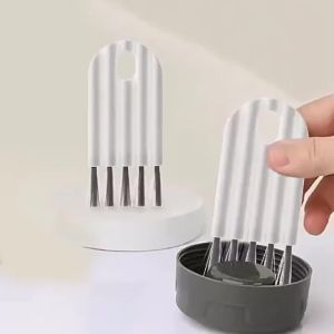 Bàn Chải Vệ Sinh Điện Thoại Di Động Linh Hoạt Có Nắp Đa Chức Năng - Dụng Cụ Làm Sạch Khe Cắm Tai Nghe Thẻ Nhớ Bụi Bẩn Cho Tai Nghe Bàn Phím
