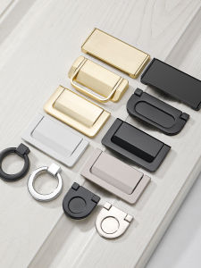 INNDUN | Invisible Flat Mounted Drawer Pulls Black