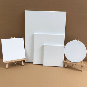 Canvas Frame Custom Canvas Linen Hand-Painted Wooden Strips Wholesale round Cloth Surface Oil Painting Board Inner Frame Drawing Board Stretched Canvas