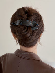 French Elegant Acetate Tail Comb Womens Niche Design Back of Head Alligator Clip Luxury Hair Updo Duckbill Comb