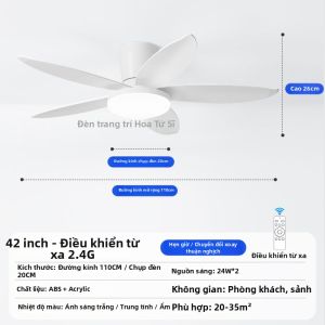 Đèn Quạt Trần Hiện Đại Đơn Giản Cho Nhà