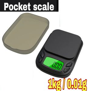 (TJ) 1kg/1000gr 0.01g timbangn digital emas pocket scales 1kg 0.01gram