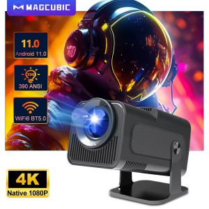 MAGCUBIC | Magcubic HY320 Mini Newly Native 720P Android 11 4K Projector 300ANSI Wifi6 BT5.0 Cinema Outdoor Portable 180° Rotable Projector