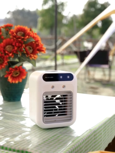 BRAND Mini Air Cooler Fan with 500ml Water Tank Desktop Air Conditioner Fan USB Ventilation Fan