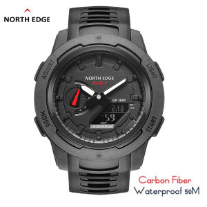 North Edge Mars3 Outdoor Sports Watch Waterproof Electronic Timepiece for Climbing Swimming and Students Carbon Fiber Case
