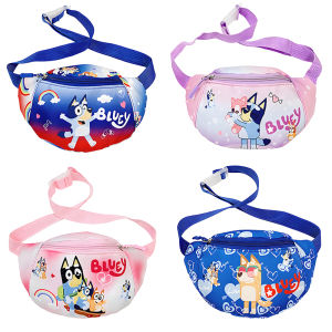 Bluey บิงโกอะนิเมะรูปเอวกระเป๋ากระเป๋าเป้สะพายหลังน่ารักการ์ตูนไหล่เดี่ยว Crossbody กระเป๋า Bumbag เด็กของขวัญ
