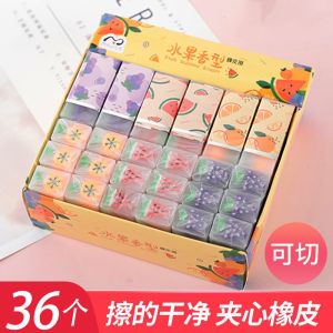 Fruit Sandwich Rubber Eraser Creative Learning Stationery for Primary School Students Grade One And Two Kindergarten Activity Prizes