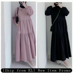 [KL Ready Stock] Luna Midi Dress Womens Fashion Free Size