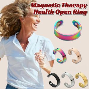 Copper Magnesium Magnetic Therapy Health Open Ring Pure Copper Magnetic Rings Open Cuff Adjustable Finger Ring