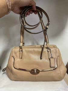 used/preloved authentic Madison Madeline Eastwest Satchel 2way with flaws
