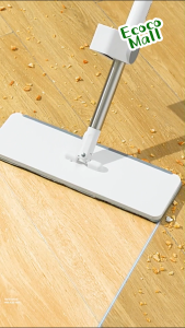 Cây lau nhà tự vắt ECOCO kháng khuẩn xoay 360 độ tích hợp gạt nước thông minh Chổi lau nhà gấp gọn thế hệ mới 2025