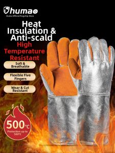 500D Heat-Resistant Oven Gloves
