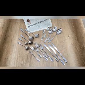 BizHome พร้อมส่ง ช้อน ส้อม สแตนเลส เหล็กกล้าไร้สนิมหนา ชุดอาหารตะวันตก Stainless Steel มาตรฐานโรงแรมชั้นนำ พร้อมส่ง Tableware หน้าแรกมีดและส้อม