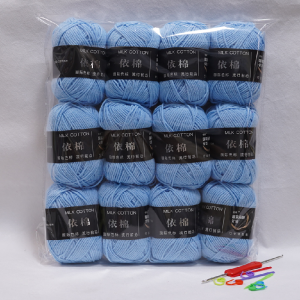 New 12PCS Yarn Milk Cotton Yarn Combination Crochet Knitting Yarn Set for Handmade DIY Crafts Sweater Scarf Knitting