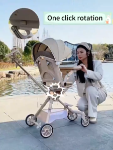 MythBaby  Stroller For Baby Foldable Stroller For Toddler Lightweight Stroller Reversible 360 Rotating