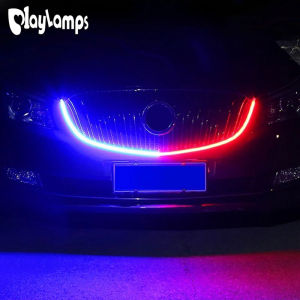 Xe LED hộp chứa đồ gắn đuôi xe ánh sáng 1.2m Đèn cảnh báo dải màu đỏ màu Xanh lưới ánh sáng xe sửa đổi ánh sáng 120cm dải đèn LED flash