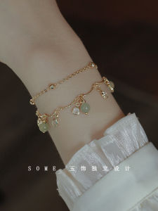 Double Layer 925 Sterling Silver Turquoise Bracelet for Women Exquisite Luxury Unique Design Vintage Best Friend Bracelet