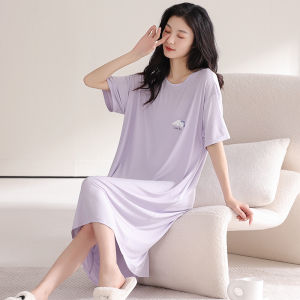 Miiow | Pure Cotton Short Sleeve Sleepwear Women Summer Thin Style Casual Home Clothes Outdoor Wearable Sweet Cute Home Leisure Suit