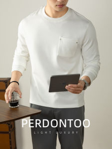 PERDONTOO | Casual Business Lightweight Soft T-Shirt Mens Long Sleeve