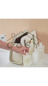 COSY Travel Pouch Botol Refill Transparan Shower Gel Shampoo Portable Botol Refill Tempat Sabun Cair Travel Plastik Fliptop Travel Organizer