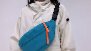 กระเป๋าหน้าอก คาดเอว สะพายข้าง สไตล์สปอร์ต ผ้าไนล่อนกันน้ำ