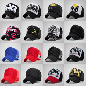 Peaked Cap Mens Plus Size Truck Hat Mens Spring and Summer Tall Crown Sun Protection Matching Baseball Cap Womens Breathable Net Cap Youth