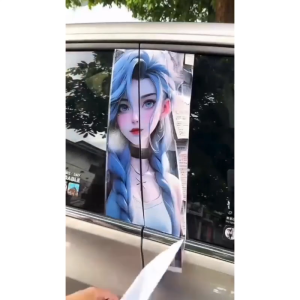Ready Stock Car sticker PE film Cover Stripe Car Door Center Column Pillar sticker Car Window Middle 29 Cry Baby