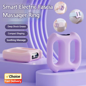Electric Fascia Ring Massager Full Body Slimming Deep Tissue Vibration Massage with Belt Adjustable Customized Therapy