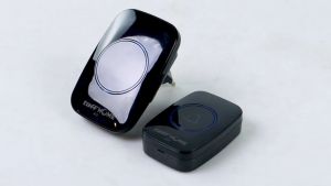 PENGIRIMAN CEPAT TaffHOME Bel Pintu Wireless Remote Doorbell 38Tune 2PCS Receiver A10 2 / bel rumah tanpa kabel yg awet wireless jarak jauh anti air yang bisa bicara otomatis waterproof nada assalamualaikum dengan suara keras pintu