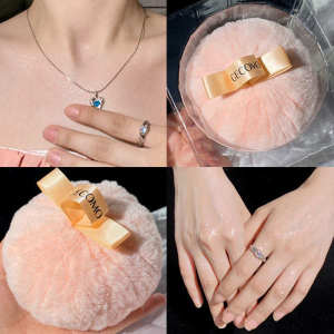 ♞Phantom Meteor High-gloss Powder Makeup Ball Pearlescent Fine Flash Brightening Clavicle Body Women#39s Body Glitter High-gloss Hair Ball❦