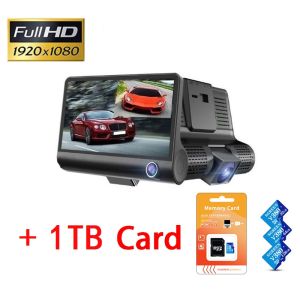 Lenovo Dashcam With Night Vision 360 Dash Cam Set With Rear Camera Set 1944P HD GPS 140 24 Hours Parking Monitor Dashcam