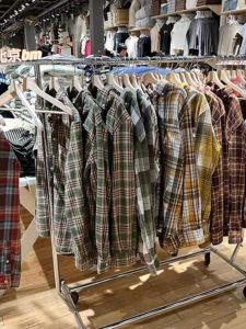 BrandyGirl Yang Li Street Style Plaid Button-Up Long Sleeve Cotton Shirt for Women Loose Fit Sun Protection Outerwear