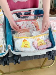 Satu Keluarga Travel Bag Zipper Lock Motif Animal C1242 Tas Travel Pouch Plastik Ziplock Serbaguna