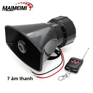130dB Đa Âm Xe Ngược Sừng 7 Âm Thanh Có Điều Khiển Từ Xa Loa 12V Còi Hú Cảnh Báo Cho Xe Kim Loại Còi Khí
