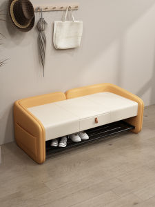 Modern Minimalist Italian Style Entrance Hall Shoe Bench Indoor Multi-layer Storage Small Narrow Shoe Cabinet Room Organizer