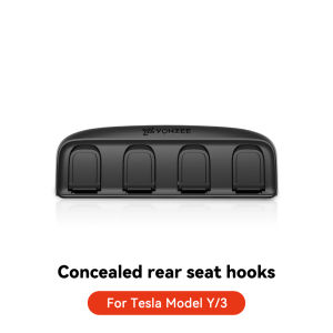 YZ for Tesla Model Y 3 Highland Juniper 2021-25 Folding hidden hooks for back seat ABS material Automotive Interior Accessories