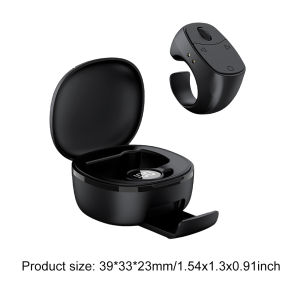 Scrolling Ring Bluetooth-Compatible 5.3 Wireless Camera Finger Shutter Multi-Function Remote Control Shutter Clicker for Travel
