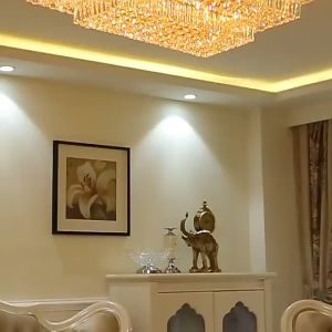 Đèn Mâm Pha Lê Ốp Trần Kích Thước Lớn Sang Trọng Hiện Đại Đổi Màu 3 Chế Độ Sáng Đẹp Mắt - Bảo Hành 5 Năm