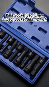 Set Alat Socket Bit Impact Hexagon 1/2 Inch H5-H19 Bintang Metric 10PCS Screwdriver Bit - 6569 - Cocok untuk Otomotif, Perbaikan Rumah, dan Konstruksi (Termasuk Kotak Penyimpanan Kuat)