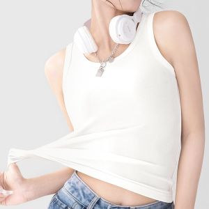 Áo Ba Lỗ Nữ Mùa Hè Co Giãn Cao Che Mông Áo Lót Chống Ánh Sáng Áo Lót Cotton Lycra Áo Lót Mùa Hè Áo Lót Thường Ngày