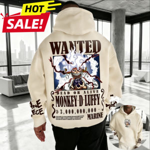 Bandai | One Piece Nika Luffy Anime Men Harajuku 2026 Streetwear Hoodie Vintage Winter Women Oversized Hooded Sweatshirt Long Sleeve Top