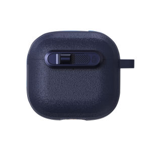 Horizontal Switch Locking Headphone Case For Airpods 4 Pro 2 3 2and1Headphone Tpu+pc Drop-proof headphone case with a hook