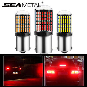 SEAMETAL 21W phanh đèn LED bóng đèn CANBUS 1156 1157 T20 7440 144smd tự động đèn đảo chiều đèn báo rẽ