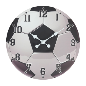Sports Element Football Texture Wooden Wall Clock Living Room Bedroom Kitchen Home Decoration Wall Clock Silent Quartz Clock Holiday Gift 10 Inches 12 Inches 14inch 16inch (No Battery)