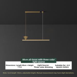 ZHENMEIJU | Bronze Italian Minimalist Chandelier